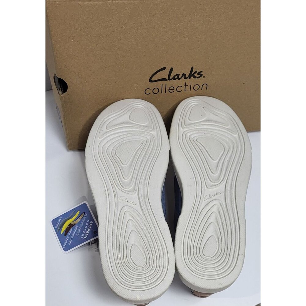 Clarks Gereld Tie Blue Mens Casual Shoes Size 8.5 - Picture 6 of 10